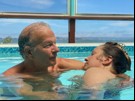 Paul Rich in the pool