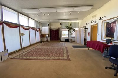 The event hall, zoomed-out view